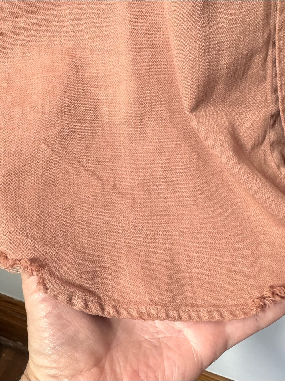 FRANK & EILEEN Mary Classic Shirt Dress Cotton in Desert Pink Size Small S - Picture 6 of 11